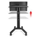 Yescom Mobile Laptop Stand Podium Desk Lectern on Wheels