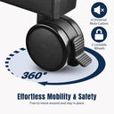 Yescom Mobile Laptop Stand Podium Desk Lectern on Wheels