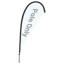 Yescom Teardrop Flag Pole Kit - 10 Sets, Base Type Options