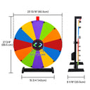 WinSpin 24" Modular Dry Erase Spin Wheel Customizable Color Slots(12)