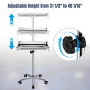 Yescom Mayo Stand Medical Equipment Stainless Steel Tray 5 Legs