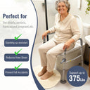 Yescom Raised Toilet Seat w/ Handles Height Adjustable Holds 375lbs