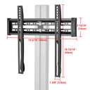 Yescom Mobile TV Stand Mount Bracket for Monitors up to 65"