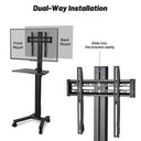 Yescom Mobile TV Stand Mount Bracket for Monitors up to 65"