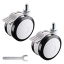 Yescom Mobile Computer Cart Lockable Swivel Caster Wheels 2Pcs