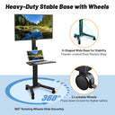 Yescom Mobile TV Stand with Mount for 32-65in Monitors Office Classroom