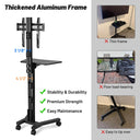 Yescom NexusX Mobile TV Stand with Mount for 32-65in Monitors Office Classroom