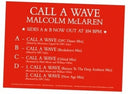 Malcolm McLaren & the Bootzilla Orchestra - Call A Wave Remixes (Vinyl LP)