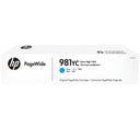 New, Pre-Owned - HP 981YC Extra High Yield Cyan PageWide Ink Cartridge, L0R17YC