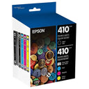 New, Pre-Owned - Epson 410 Black, Photo Black and Color Ink Cartridges