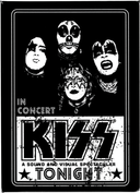 Magnet - Kiss - Black And White Concert Poster Reproduction