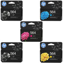 New, Pre-Owned - HP 564 2 Black, Cyan, Magenta, Yellow Ink (5-pack)