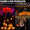 Yescom 10Ft Halloween String Lights Orange Pumpkin 20 LEDs