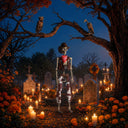 Yescom 5.6Ft Halloween Skeleton Set - Cowboy with Vulture & Owl