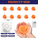 Yescom 2-Pack Marigold String Lights with Magnetic U-Clips, Battery Operated