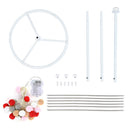 Yescom 3' Pre-lit Christmas Cone Tree with Cotton Balls Battery Operated