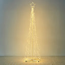 Yescom 9' Outdoor Christmas Tree Prelit Lightshow Solar Powered
