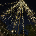 Yescom Outdoor 20ft Flagpole with Christmas Tree Light Warm White