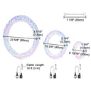 Yescom 3-Set Outdoor Prelit Christmas Wreaths Frontgate Windows