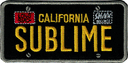 Patch - Sublime - California License Plate Logo - 4"
