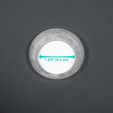 Yescom Oval Tempered Glass Bathroom Vanity Sink Grey 22x14"