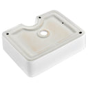 Aquaterior 19x15 Porcelain Bathroom Sink White Lavatory Basin
