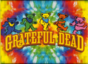 Magnet - Grateful Dead - Dancing Bears With Logo On Tie Dye