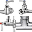 Aquaterior Commercial Pre-Rinse Kitchen Faucet Pull Out Sprayer