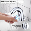 Aquaterior Touchless Lavatory Sink Faucet Hot & Cold 7"