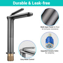 Aquaterior Bathroom Sink Faucet Single Handle 12" Tall
