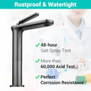 Aquaterior Bathroom Sink Faucet Single Handle 12" Tall