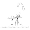 Aquaterior Pull-down Kitchen Bar Faucet Single-handle Finish Color Opt