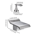 Yescom 2-handle Widespread Bathtub Faucet Brushed Nickel