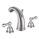 Aquaterior Widespread Faucet w/ Drain 3-Hole 2-Handle Cold Hot 4.7"H
