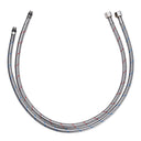 Aquaterior Bathroom Faucet Hoses Hot & Cold 28 inch 3/8"xM10