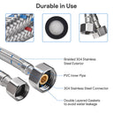 Aquaterior Faucet Supply Lines 3/8 in. Comp x 1/2 in.x 28 in.