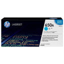 New, Pre-Owned - HP 650A Standard-Yield Cyan Laser Toner Cartridge, CE271A