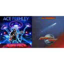 Ace Frehley - 10,000 Volts (Dragons Den LP Vinyl) & Frehley's Comet (Red & Blue Hand Poured Effect LP Vinyl)
