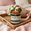 Malicious Women Co. Thank you 9 oz Funny Soy Candle | Clean Burning Long Lasting | Appreciation Gift Home Fragrance Candle Aroma