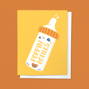 Poppin Baby Bottles, Funny Newborn Congrats Greeting Card