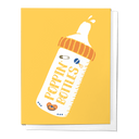 Poppin Baby Bottles, Funny Newborn Congrats Greeting Card