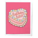 Birthday Bitch Cake with Icing, Funny Trendy Greeting Card