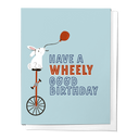 Have a Wheely Good Birthday | Rabbit on a Unicycle Greeting Card