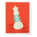 Happy Birthday Queen Chess Birthday Greeting Card