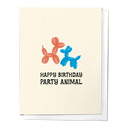 Party Animal | Balloon Animal Cute Childrens Birthday Greeting Card