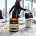 Malicious Women Co. Boss Lady Funny Soy Candle for Office Vibes, Hustle Energy & Long-Lasting Clean Burn