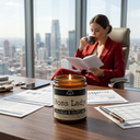 Malicious Women Co. Boss Lady Funny Soy Candle for Office Vibes, Hustle Energy & Long-Lasting Clean Burn