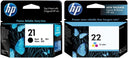 New, Pre-Owned - HP 21/22 Standard Yield Black & Color Ink Cartridge, CC630AA