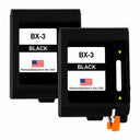 U.S. Remanufactured Ink Cartridges for Canon BX-3 Black Twin Pack
