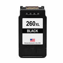 U.S. Remanufactured for Canon PG-260XL Black Ink Cartridge